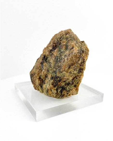 Pedra Granada Espessartita Grossulária na base Acrilica 511 gramas