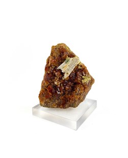 Pedra Granada Espessartita na base Acrilica 190 gramas