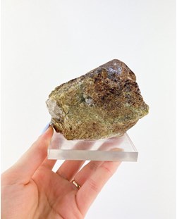Pedra Granada Espessartita na base Acrilica 867 gramas