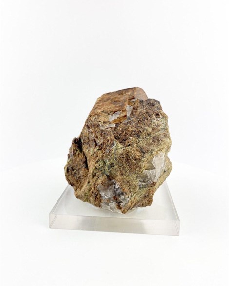 Pedra Granada Espessartita na base Acrilica 867 gramas