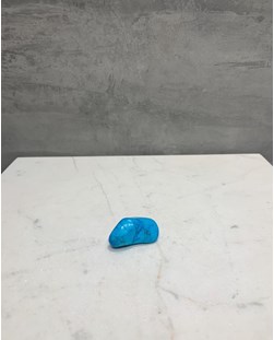 Pedra Howlita Azul Rolada 15 a 22 gramas
