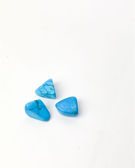 Pedra Howlita Azul Rolada 5 a 10 gramas