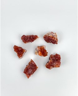 Pedra Jacinto de Compostela (Quartzo vermelho) bruto 8 a 10 gramas