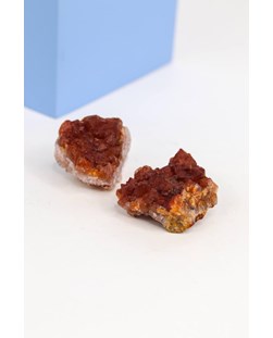 Pedra Jacinto Quartzo Vermelho Bruto 25 a 30 gramas