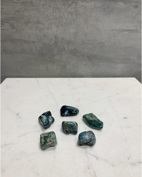Pedra Jade Azul Rolado 4 a 5 gramas