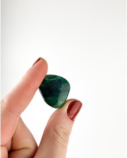 Pedra Jade Verde da Africa Rolado Budstone 13 a 16 gramas
