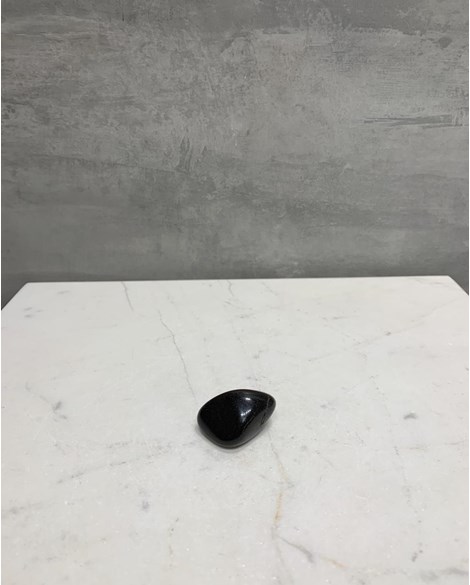 Pedra Jaspe Negro Bassanita Rolado 12 a 14 gramas