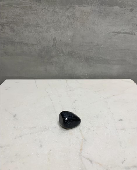 Pedra Jaspe Negro Bassanita Rolado 13 a 16 gramas