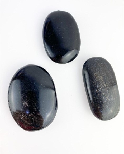 Pedra Jaspe Negro Forma Sabonete 75 a 100 gramas