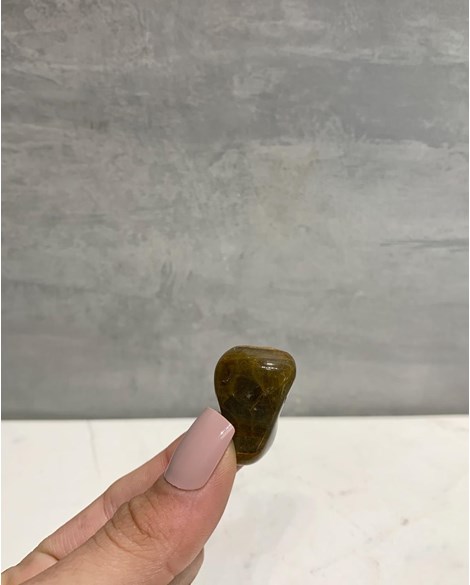 Pedra Jaspe Pele de Leão Rolado 8 a 11 gramas