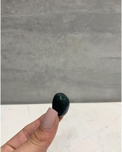 Pedra Jaspe Sanguíneo Heliotrópio Verde Rolado 8 a 11 gramas