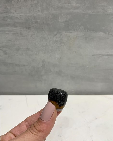 Pedra Jaspe Sardônico Sardonix Rolado 10 a 13 gramas