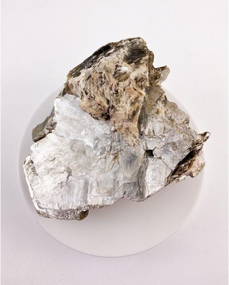 Pedra Mica Cinza Bruta 969 gramas