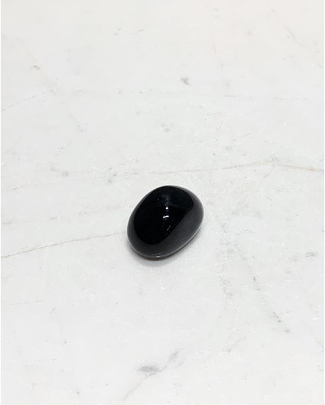 Pedra Obsidiana Preta Rolada 11 a 15 gramas