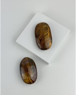 Pedra Olho de Tigre Forma Sabonete 45 a 50 gramas