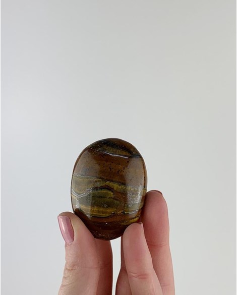 Pedra Olho de Tigre Forma Sabonete 65 a 70 gramas