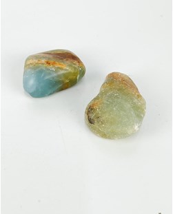 Pedra Ônix Azul Rolada 30 a 60 gramas
