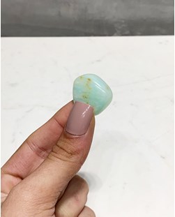 Pedra Opala azul rolada 5 a 6 gramas