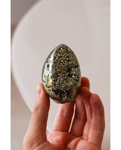 Pedra Pirita Polida 312 gramas