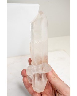 Pedra Ponta Quartzo Cristal Bruto de 449 gramas