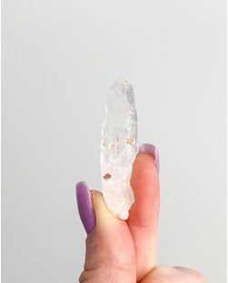 Pedra Pontinha de Cristal de Quartzo bruta 7 a 10 gramas