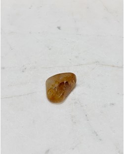 Pedra Quartzo Agente Cura Ouro rolado 7 a 9 gramas
