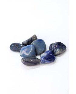 Pedra Quartzo Azul rolado 30 a 44 gramas