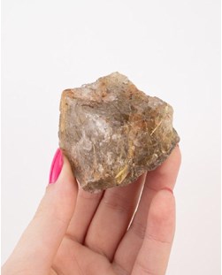 Pedra Quartzo Cristal bruto Rutilado 110 gramas
