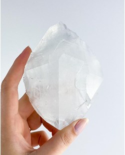 Pedra Quartzo Cristal Formação Natural Biterminado 395 gramas