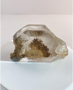 Pedra Quartzo de Cristal com inclusão Xamã 410 gramas