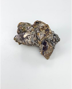 Pedra Quartzo Mica Siderita bruta 136 gramas