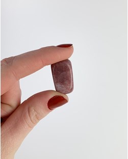 Pedra Quartzo Morango rolado 9 a 17 gramas