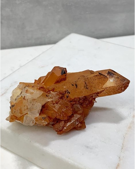 Pedra Quartzo Papaya Damasco - Quartzo Tangerina 100 a 112 gramas