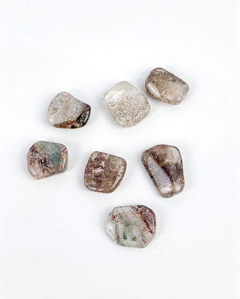 Pedra Quartzo Quartzo Xamã forma polida  6 a 8 gramas ( aproximadamente)
