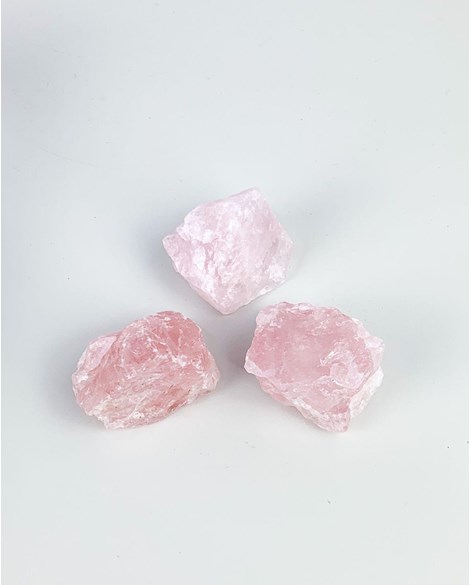 Pedra Quartzo rosa bruto 35 a 54 gramas