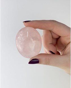 Pedra Quartzo Rosa Forma Sabonete 66 a 74 gramas