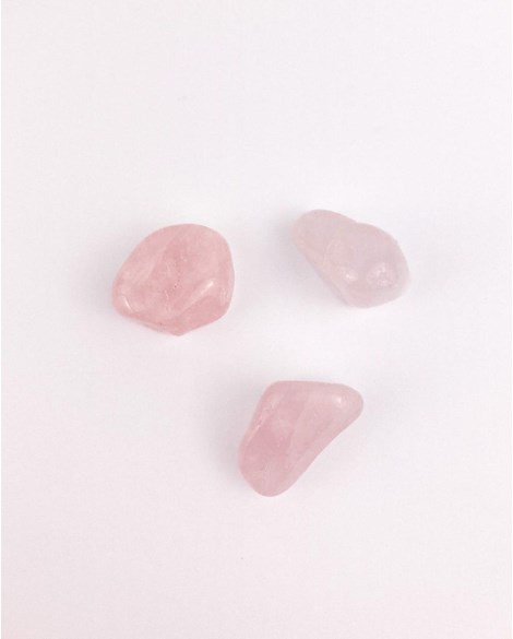 Pedra Quartzo Rosa rolado 12 a 18 gramas