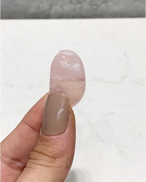 Pedra Quartzo rosa rolado 7 a 11 gramas