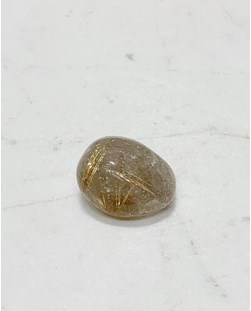 Pedra Quartzo Rutilado rolado 27 a 34 gramas
