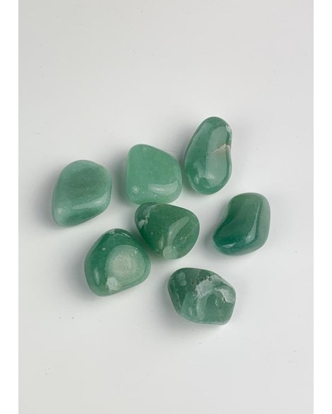 Pedra Quartzo verde rolado 6 a 13 gramas