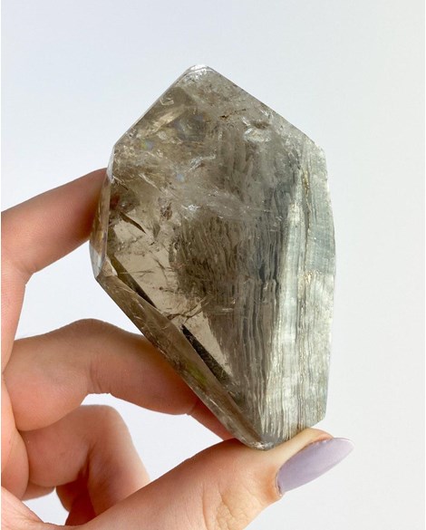 Pedra Quartzo Xamã Forma Polida 245 gramas