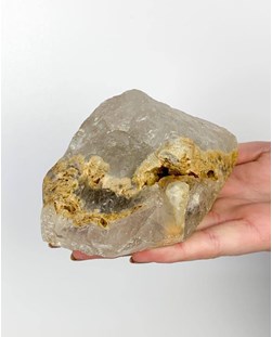 Pedra Quartzo Xamã Semi Polido 555 gramas
