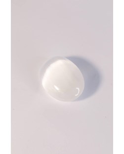 Pedra Selenita Branca Forma Sabonete 6 cm aproximadamente 