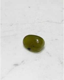 Pedra Serpentinita verde clarapedra do Infinito rolada 13 a 16 gramas