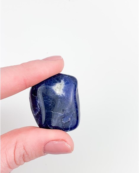 Pedra Sodalita rolada 14 a 20 gramas