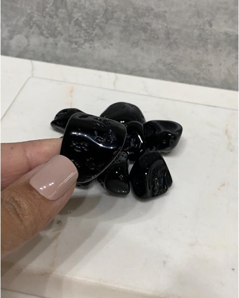 Pedra Tectito/Meteorito rolado 10 a 14 gramas