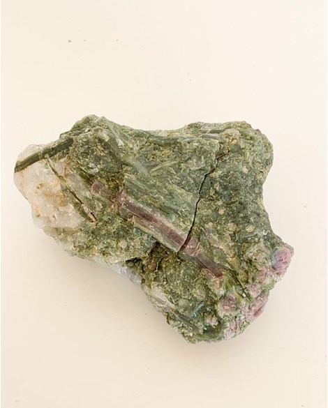 Pedra Turmalina Melancia Bruta Bicolor 618 gramas
