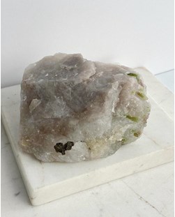 Pedra Turmalina Melancia no Quartzo Bruto 850 g