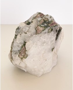 Pedra Turmalina Melancia no Quartzo Bruto Bicolor 1,028kg