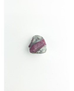 Pedra Turmalina Rubelita na Matriz rolada 11 a 14 gramas